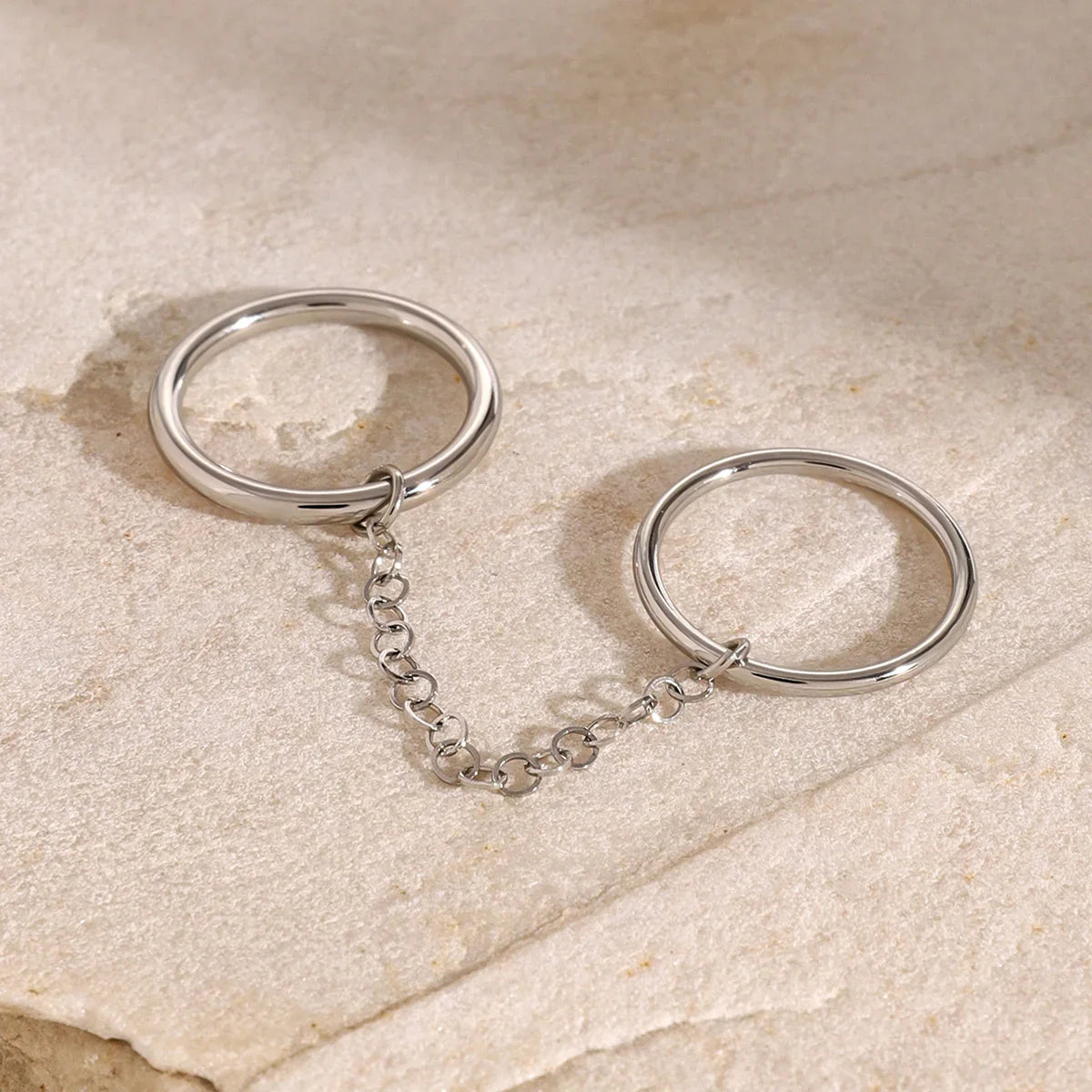 [ElanLuxe]Bridget Chain Stacked Ring