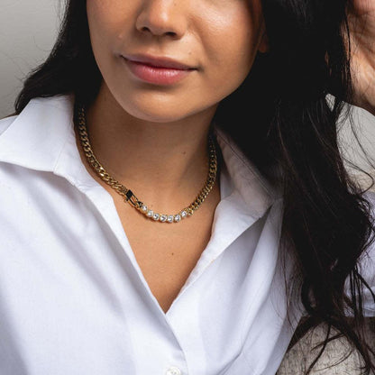 [ElanLuxe]Maelle Diamond Necklace