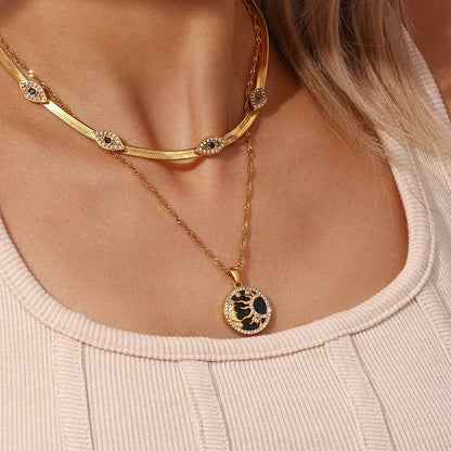 [ElanLuxe]Faunne Gold Necklace