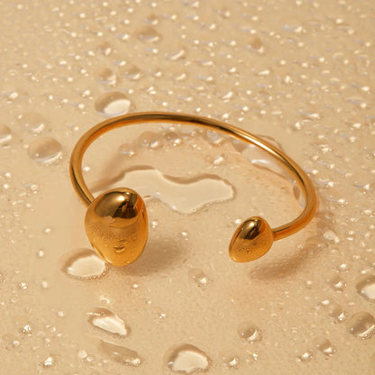 [ElanLuxe]Mallory Minimalist Gold Cuff