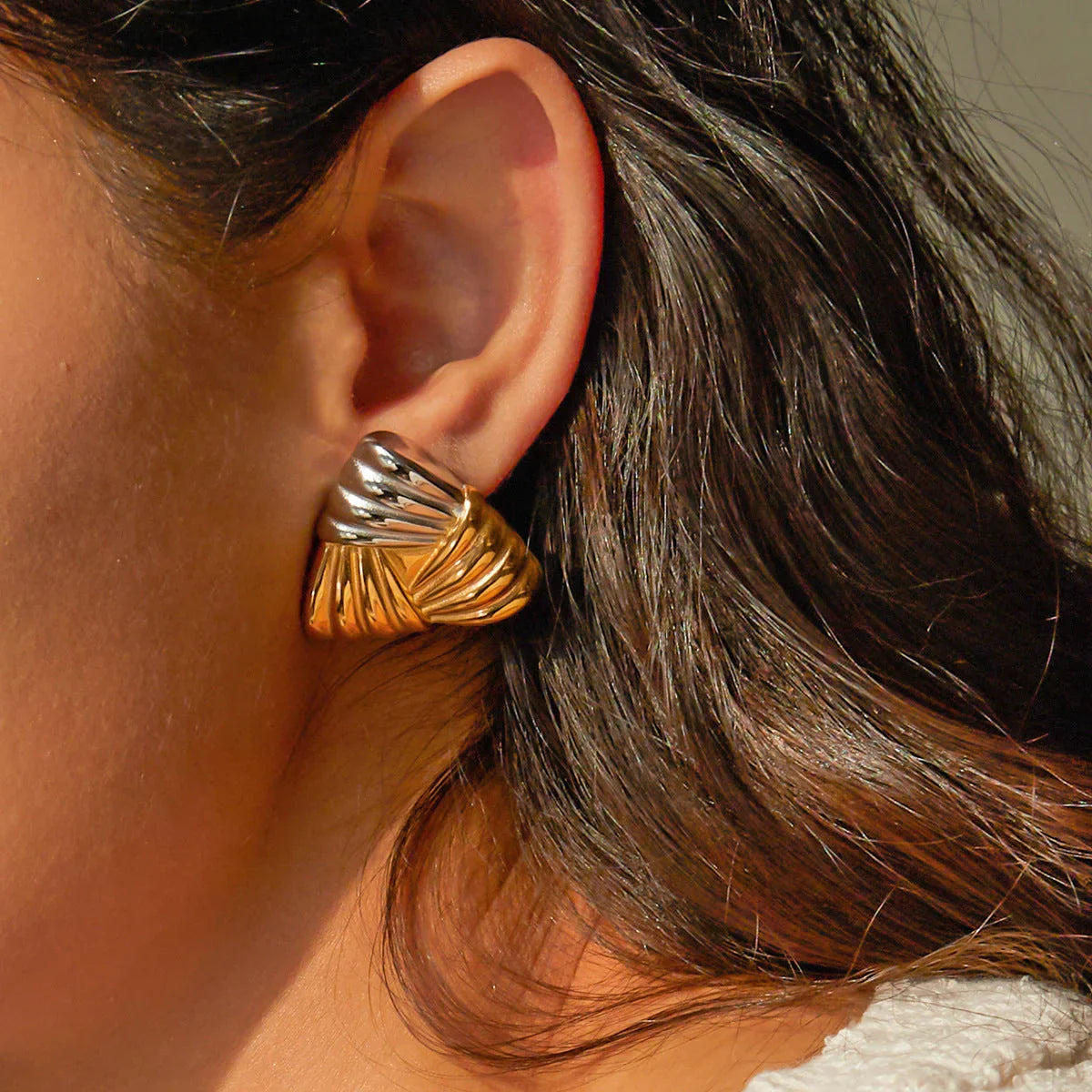 [ElanLuxe]Brigitte Gold Earrings
