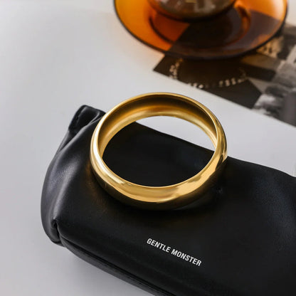 [ElanLuxe]Maelis Smooth Gold Bangle