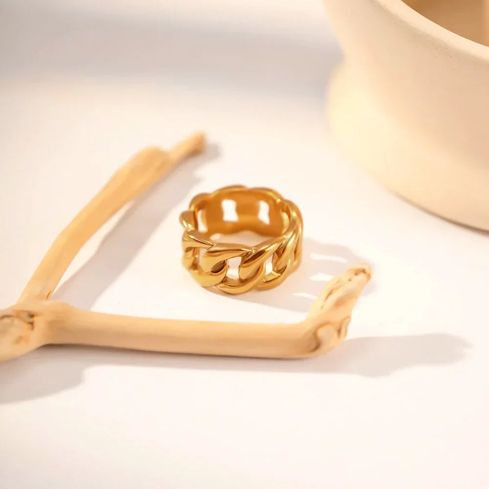 [ElanLuxe]Splendor Gold Ring