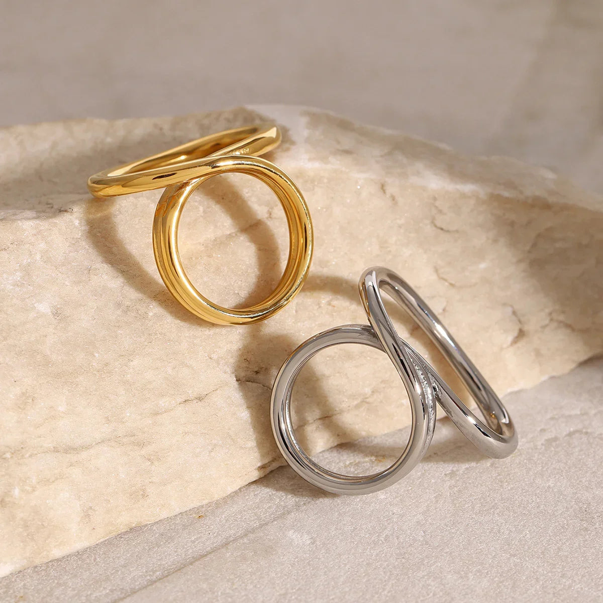 [ElanLuxe]Meri Contemporary Gold Ring