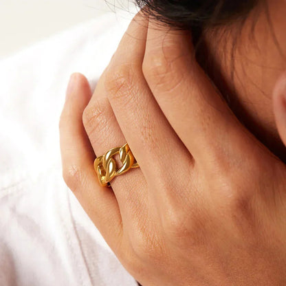 [ElanLuxe]Splendor Gold Ring