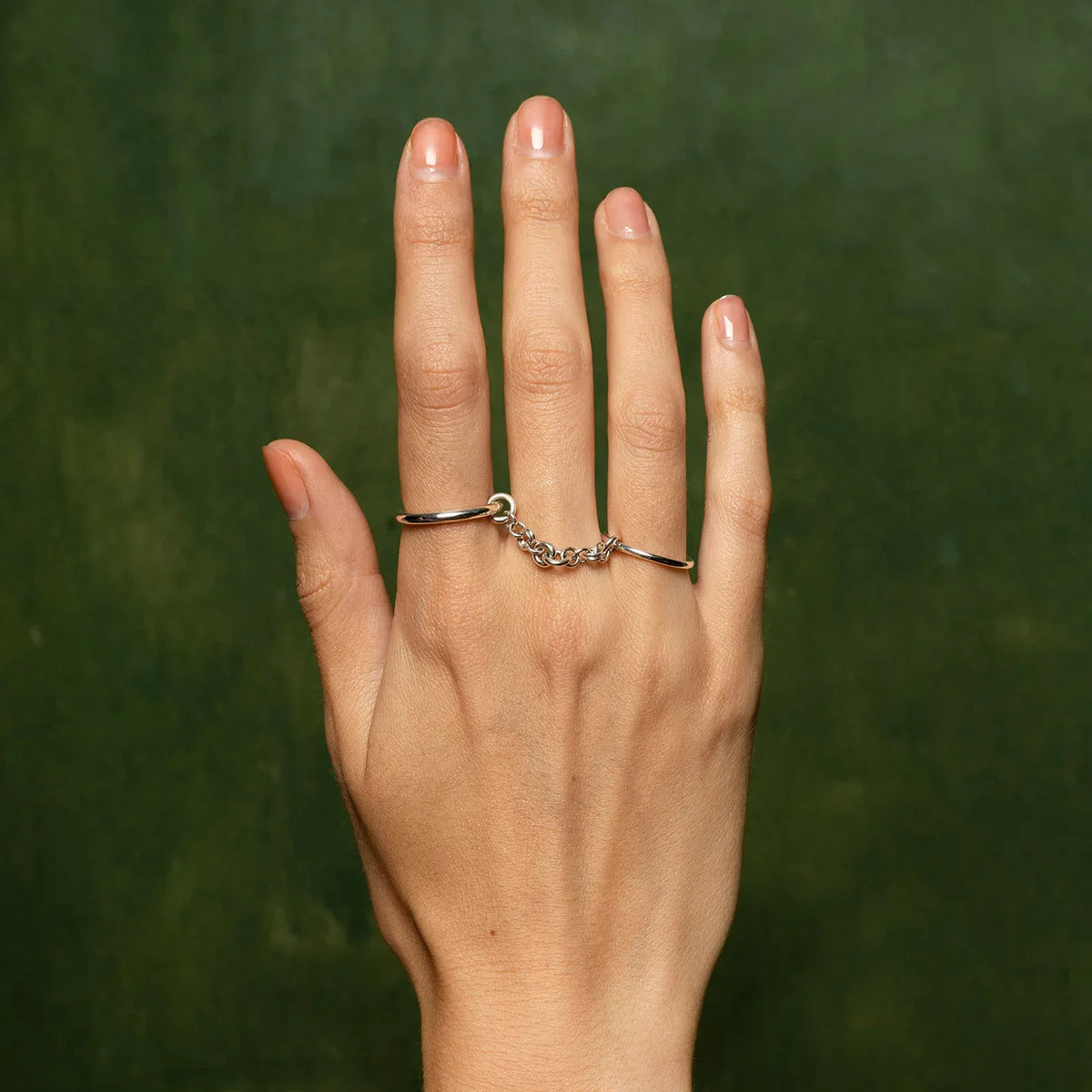 [ElanLuxe]Bridget Chain Stacked Ring