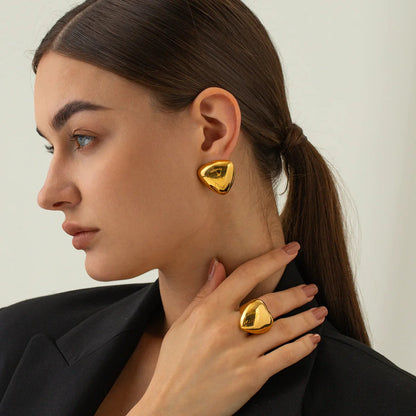 [ElanLuxe]Reagan Gold Earrings