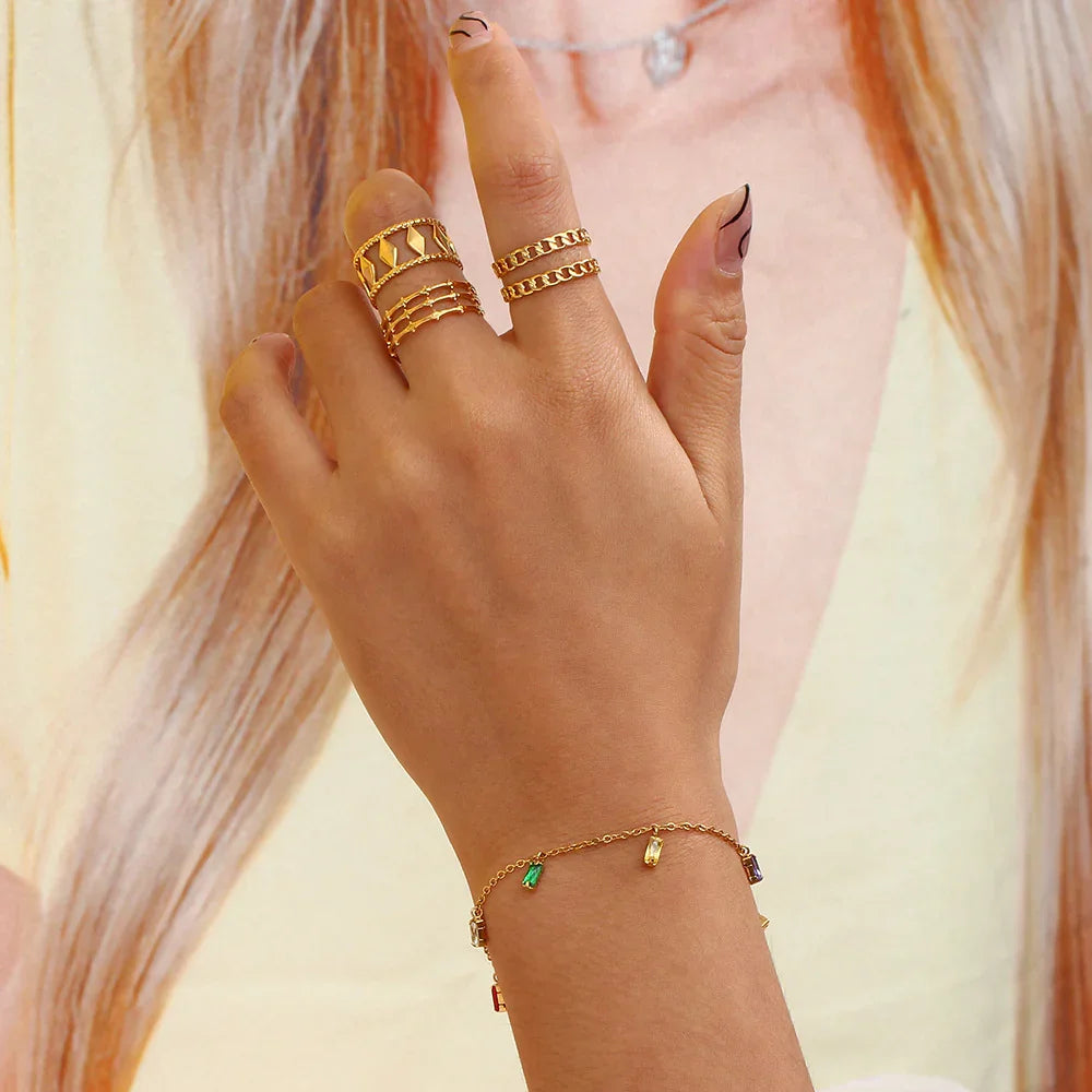 [ElanLuxe]Josephine Gemstone Bracelet