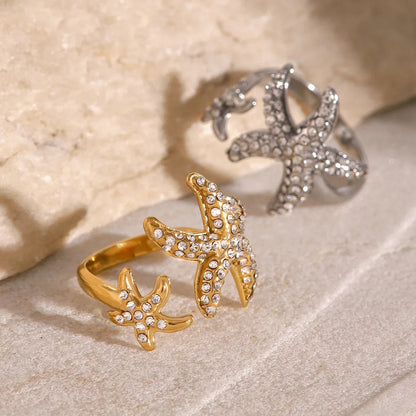 [ElanLuxe]Marina Starfish Diamond Ring