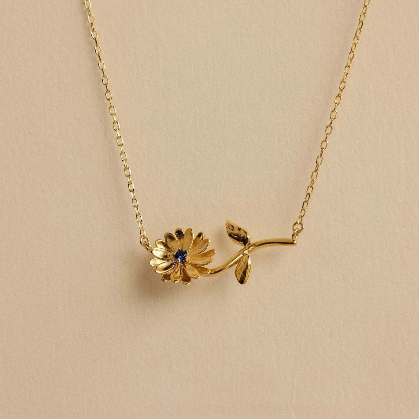 [ElanLuxe]Maribelle Birth Flower Gold Necklace