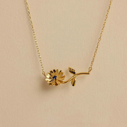 [ElanLuxe]Maribelle Birth Flower Gold Necklace