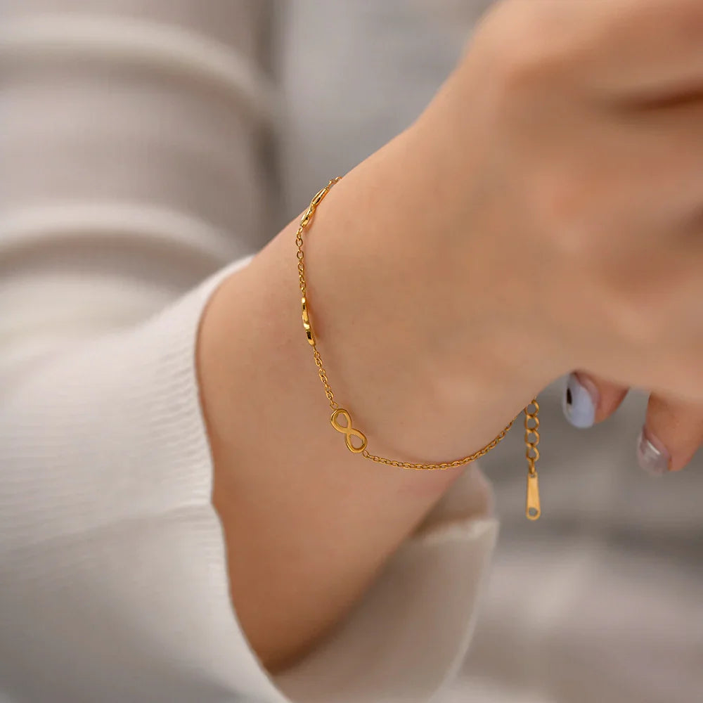 [ElanLuxe]Everlasting Gold Bracelet