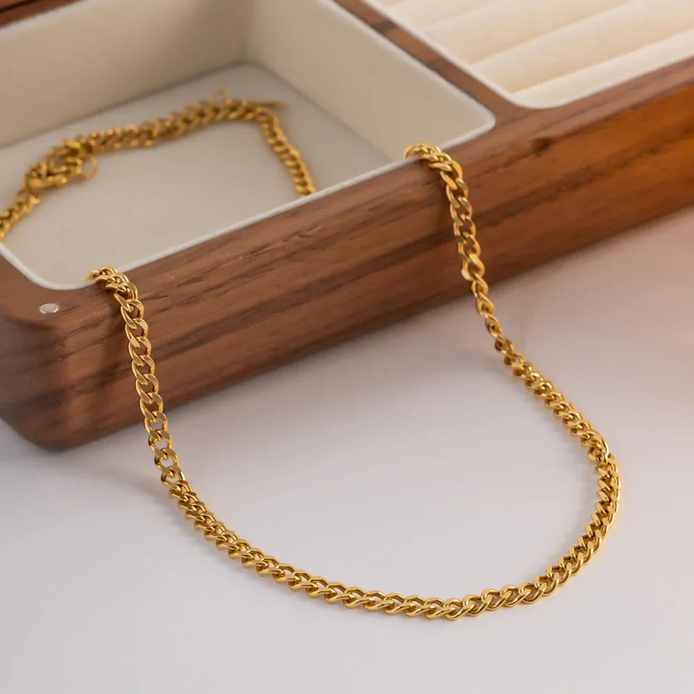 [ElanLuxe]Avana Gold Chain Necklace