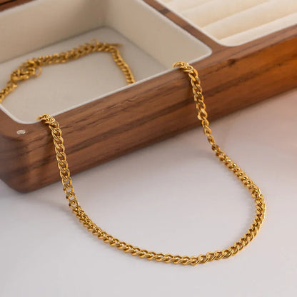[ElanLuxe]Avana Gold Chain Necklace