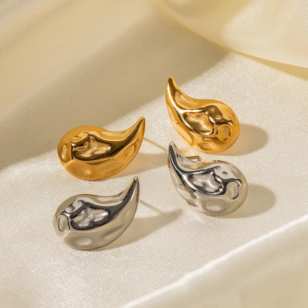 [ElanLuxe]Raven Vintage Teardrop Earrings