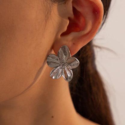 [ElanLuxe]Allysa Flower Gold Earrings