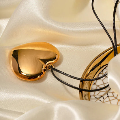 [ElanLuxe]Ophelia Gold Heart Necklace