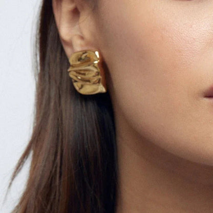 [ElanLuxe]Evette Gold Earrings