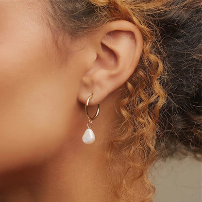 [ElanLuxe]Asa Freshwater Pearl Earrings