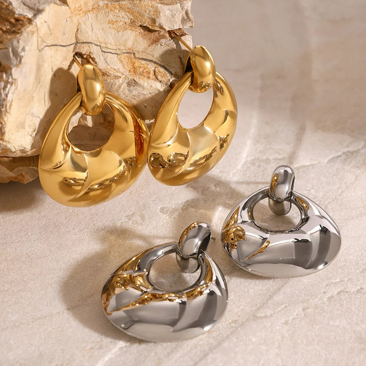[ElanLuxe]Coralyn Gold Earrings