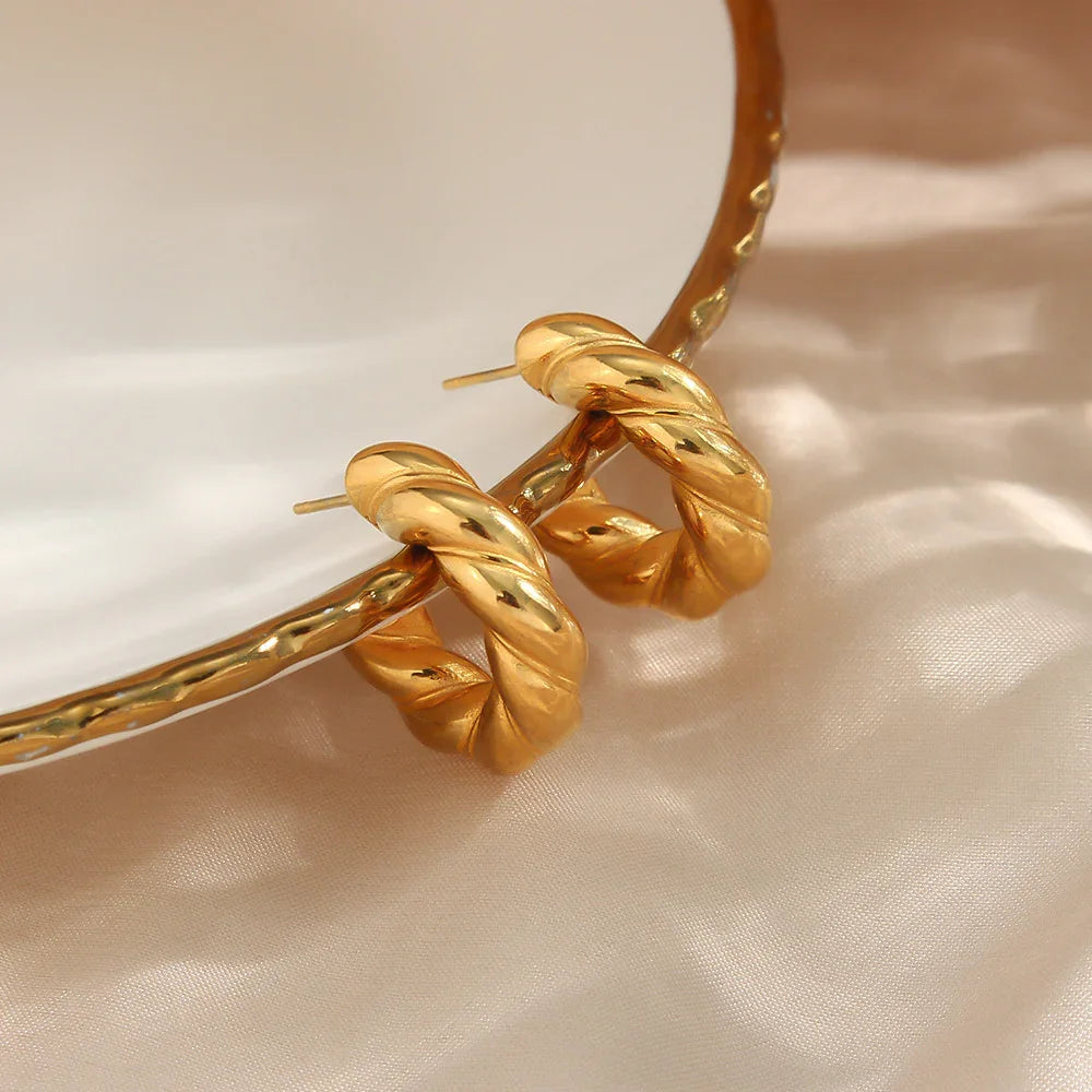 [ElanLuxe]Naomi Twist Earrings