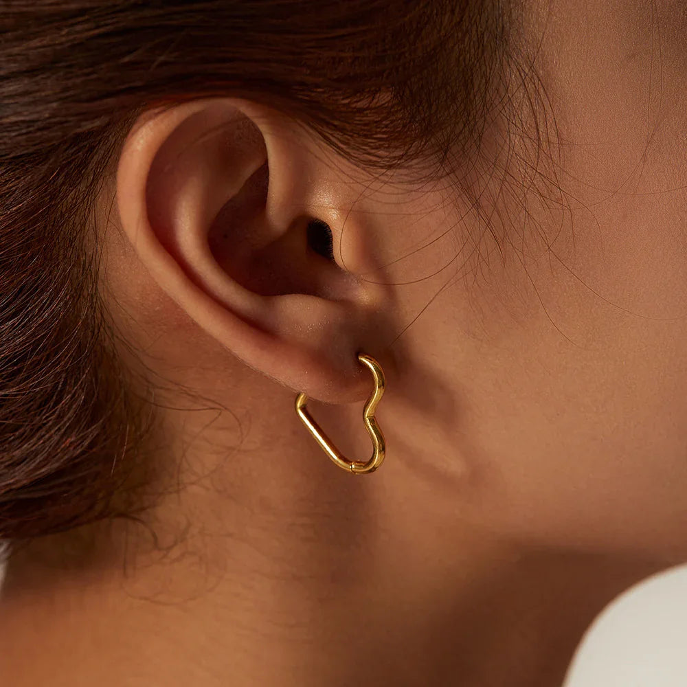 [ElanLuxe]Helena Heart Hoops