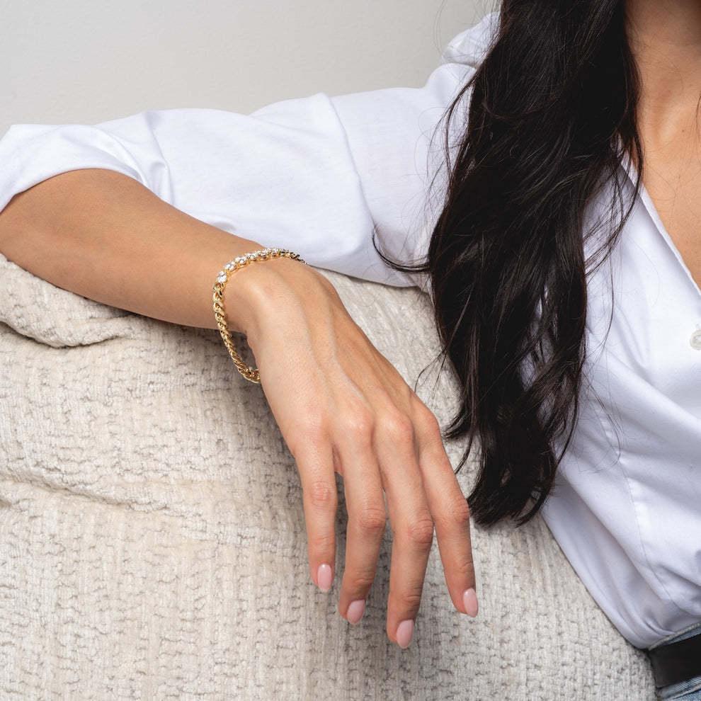 [ElanLuxe]Maelle Diamond Bracelet