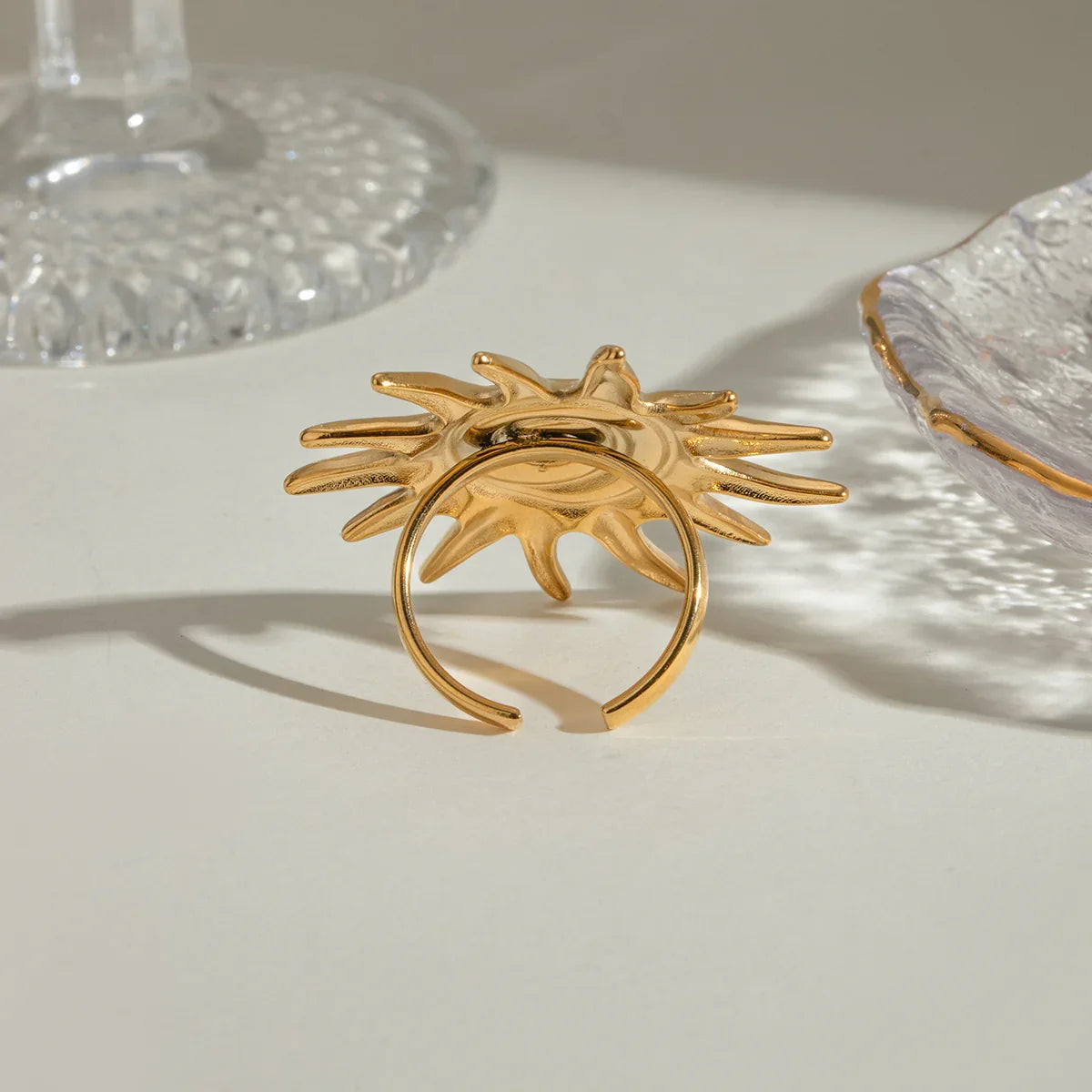 [ElanLuxe]Solstice Golden Sun Ring