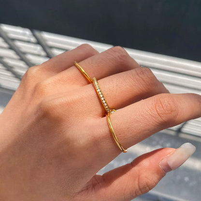[ElanLuxe]Divine Diamond Ring Stack
