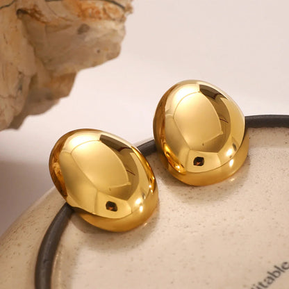 [ElanLuxe]Callista Gold Bean Earrings