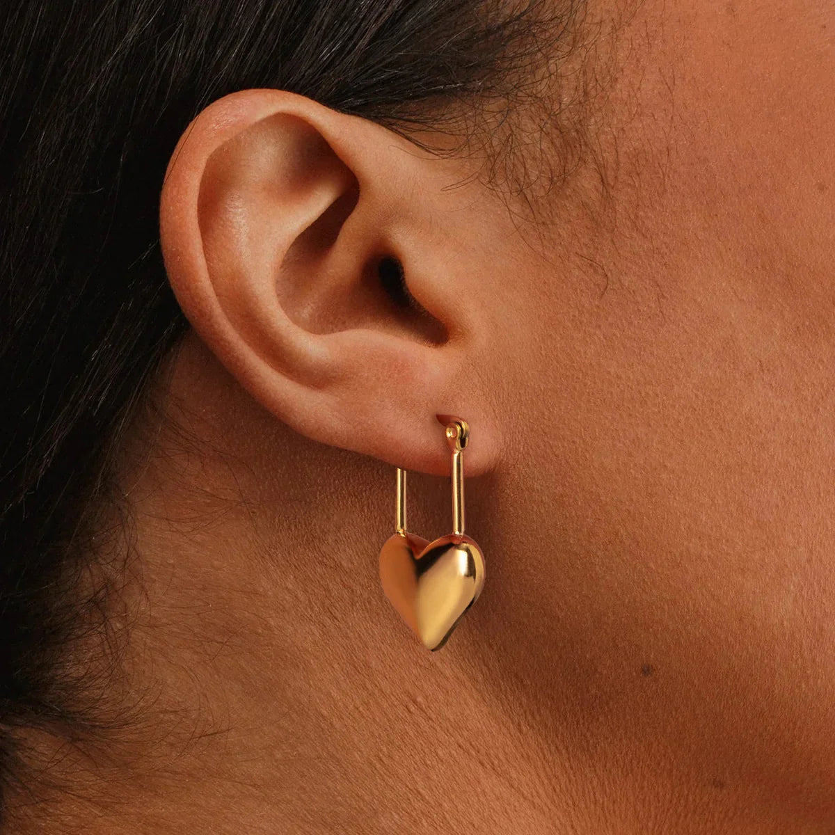 [ElanLuxe]Jessamine Heart Earrings