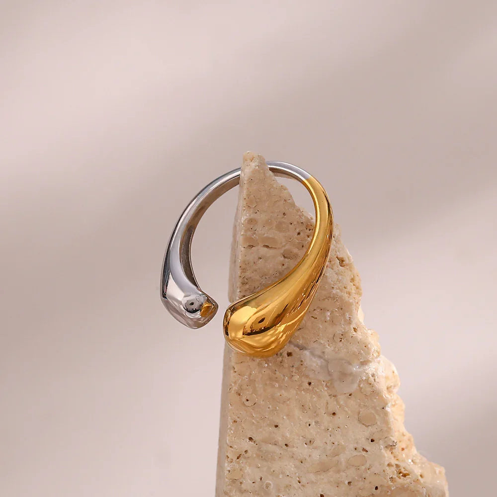 [ElanLuxe]Seren Two Tone Gold Ring