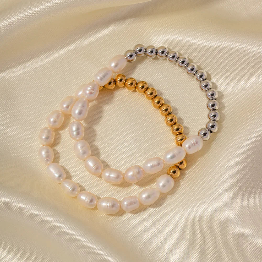 [ElanLuxe]Margaux Freshwater Pearl Bracelet