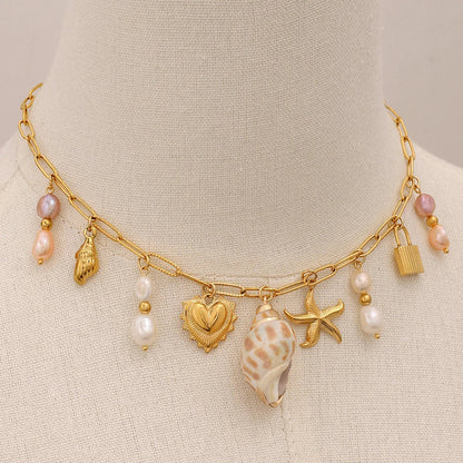 [ElanLuxe]Pacific Freshwater Pearl Necklace