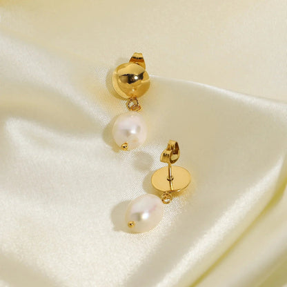 [ElanLuxe]Cornelia Freshwater Pearl Earrings