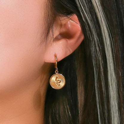 [ElanLuxe]Eliana Serpent Coin Earrings