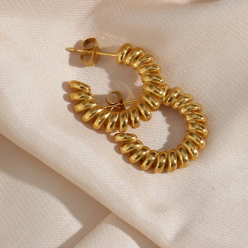 [ElanLuxe]Brynlee Twisted Earrings