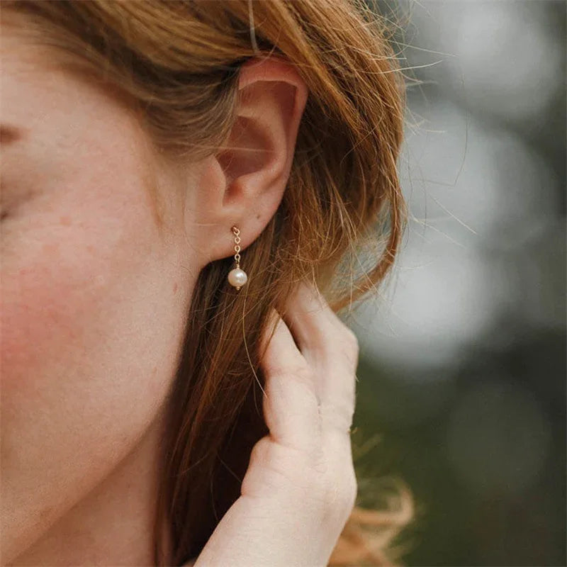 [ElanLuxe]Dorothy Pearl Earrings