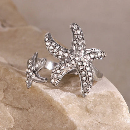 [ElanLuxe]Marina Starfish Diamond Ring