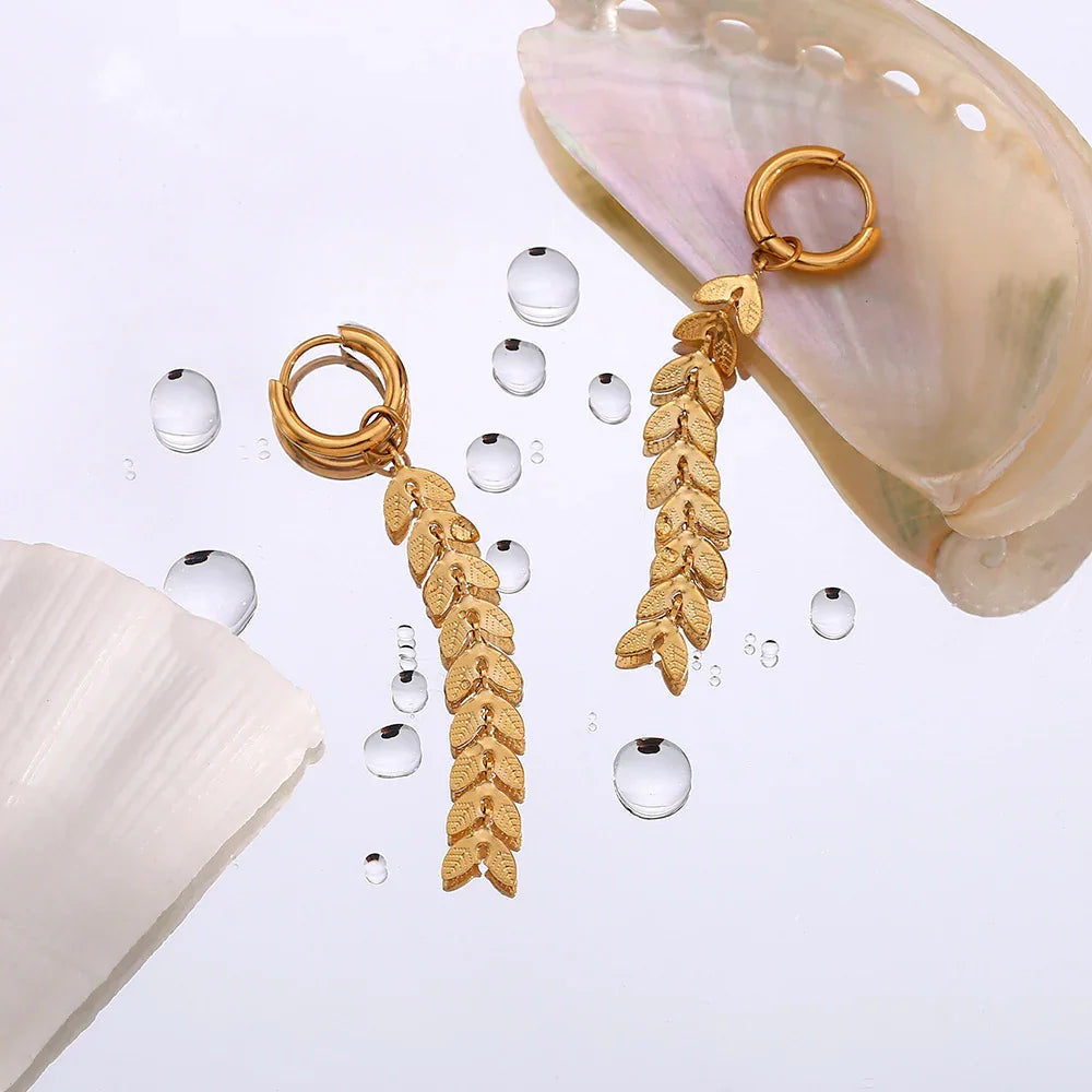 [ElanLuxe]Faith Fishtail Earrings