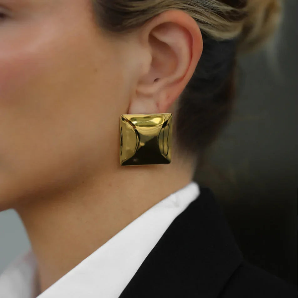[ElanLuxe]Fischer Chunky Pillow Earrings