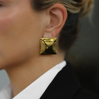 [ElanLuxe]Fischer Chunky Pillow Earrings