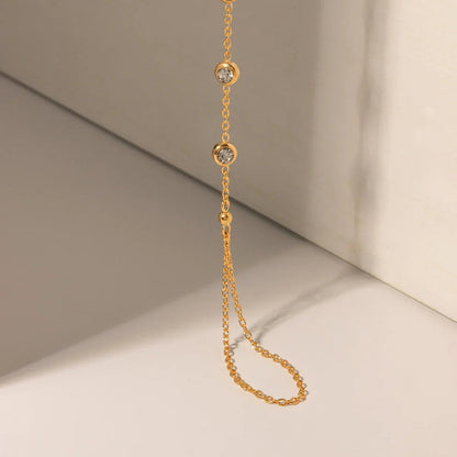 [ElanLuxe]Leona Diamond Hand Chain