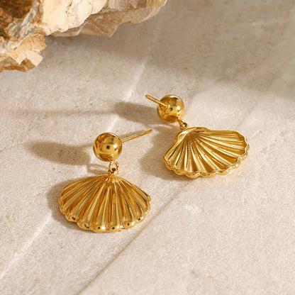 [ElanLuxe]Delianna Shell Earrings