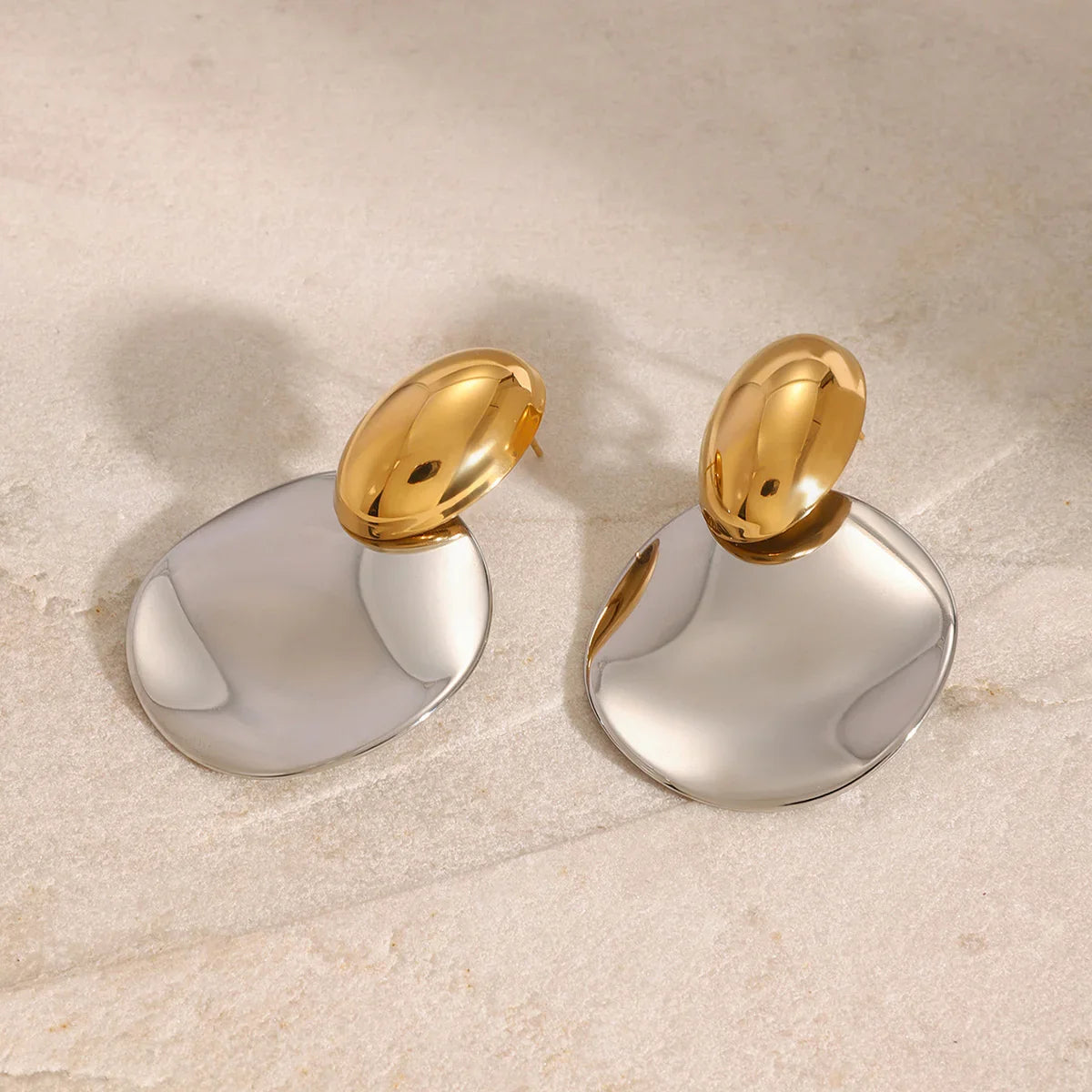 [ElanLuxe]Destiny Chunky Gold Drop Earrings