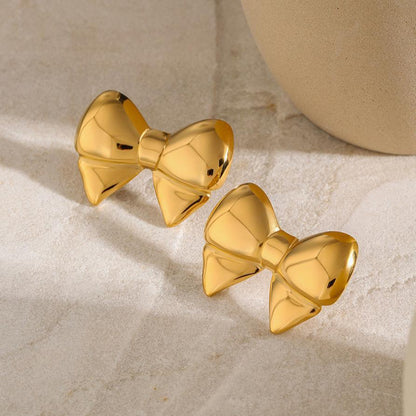 [ElanLuxe]Regina Bow Earrings