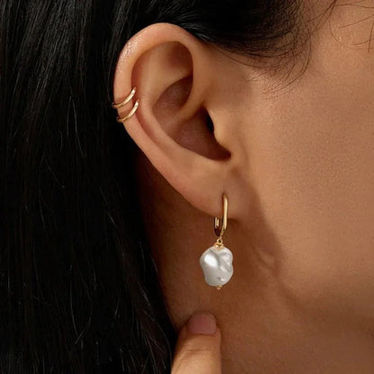 [ElanLuxe]Denise Freshwater Pearl Earrings