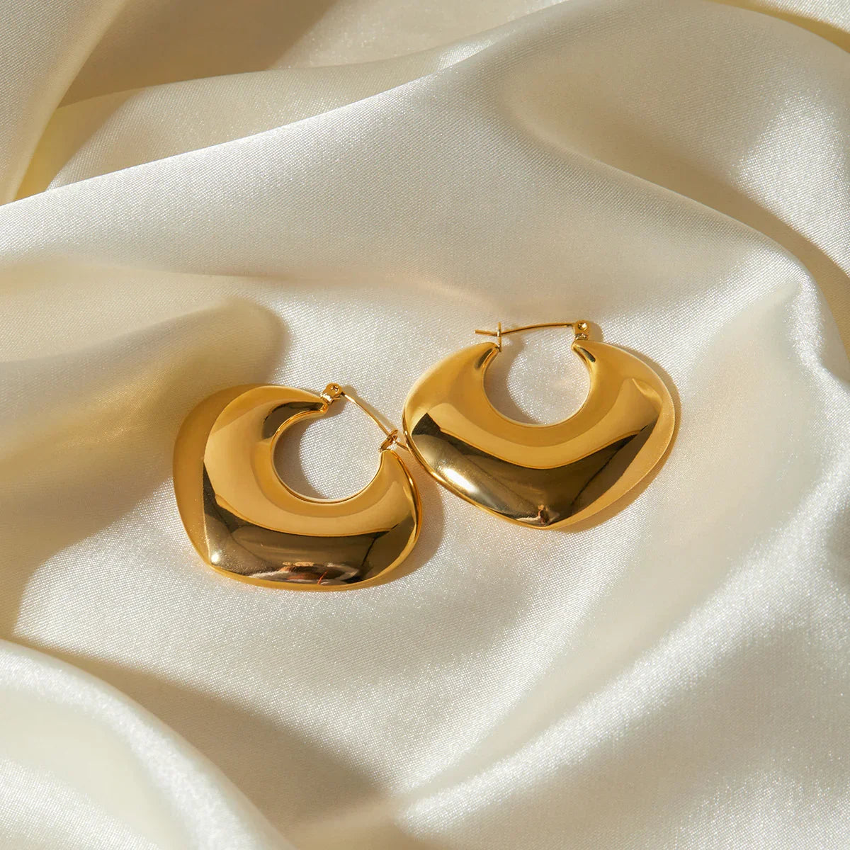 [ElanLuxe]Fawn Gold Hoops