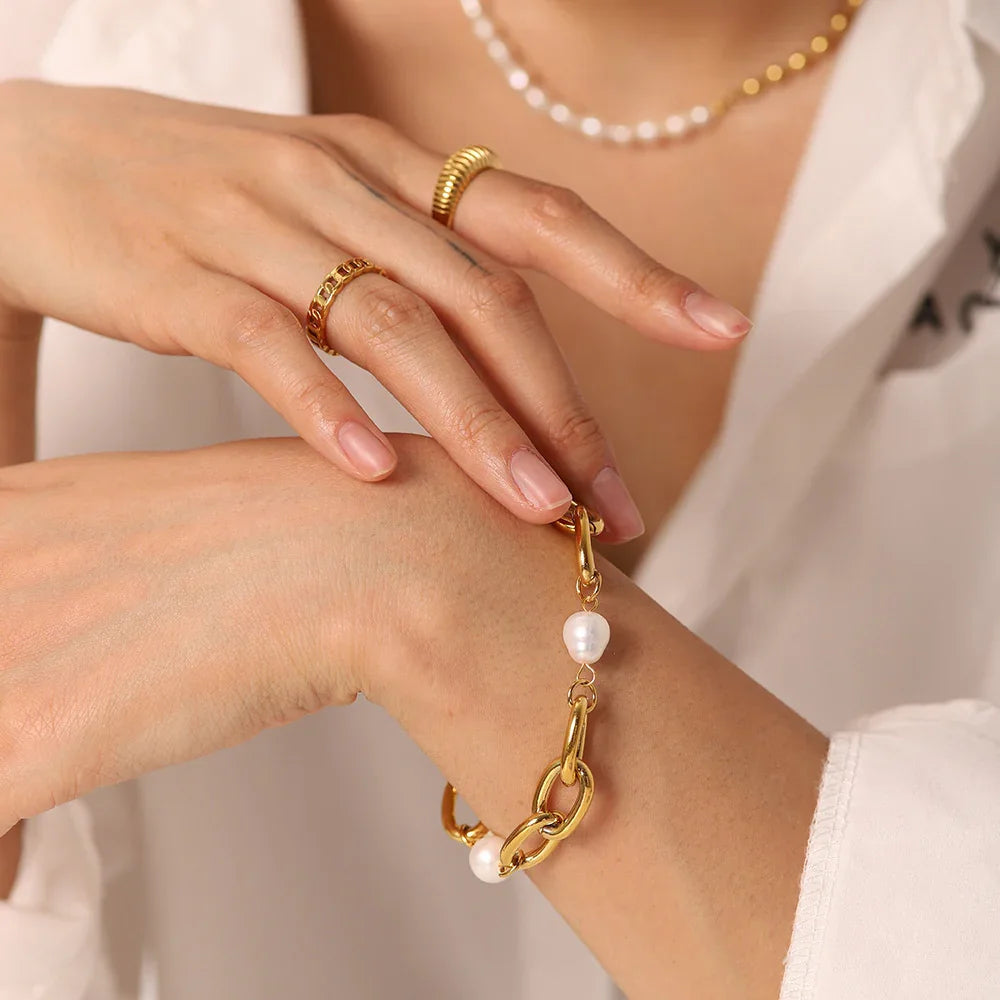 [ElanLuxe]Serafina Freshwater Pearl Bracelet