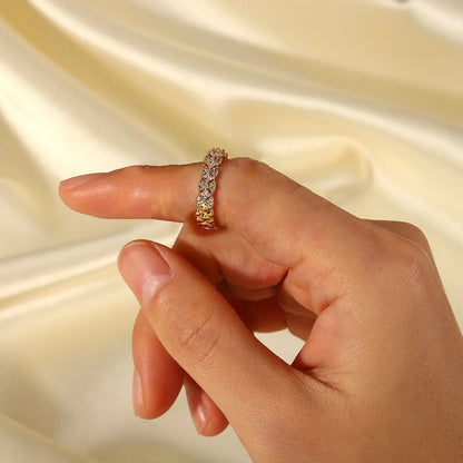[ElanLuxe]Camille Gold Patterned Ring